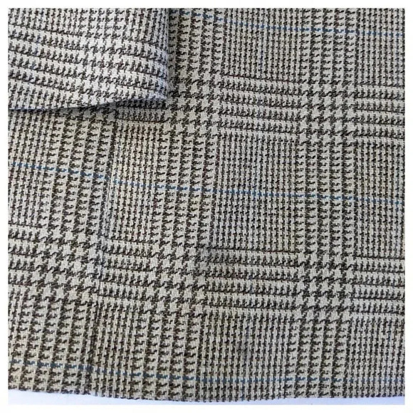 HART SCHAFFNER MARX Plaid Sport Coat Blazer Size 42 Silk Blend  Two Button - Picture 3 of 10